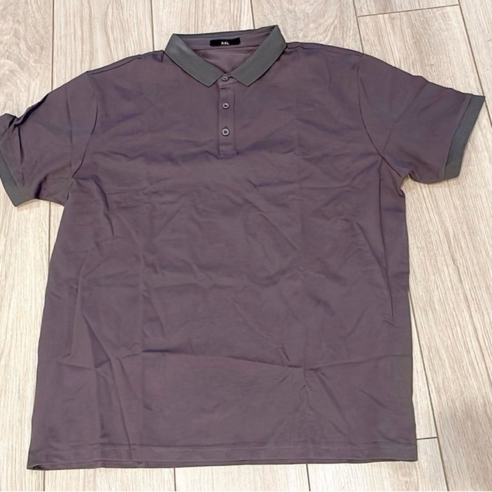 Gray Men’s Polo Shirt XXL